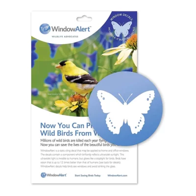 Window Alert Decals - Butterfly (4 per pack)