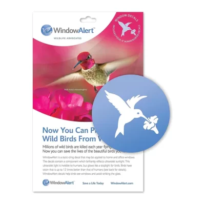 Window Alert Decals -Hummingbird (4 per pack)