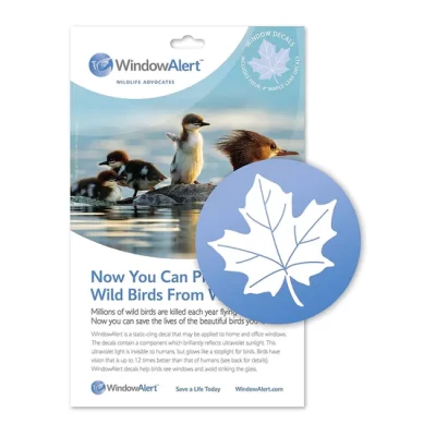 Window Alert Decals - Maple Leaf (4 per pack)
