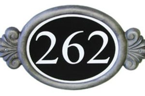 Address plaque - Regency