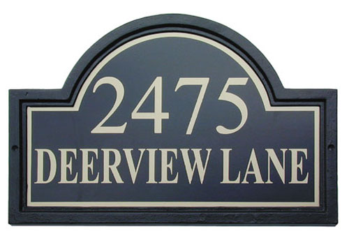 Address plaque - Archmaker