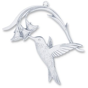 Amos Pewter Ornament - Hummingbird