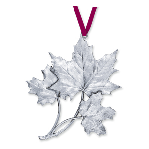 Amos Pewter Ornament - Maple Leaf