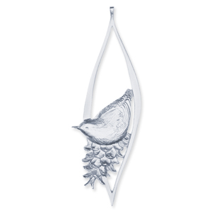 Amos Pewter Ornament - Nuthatch