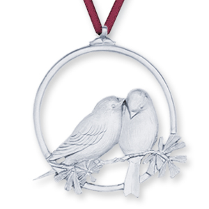 Amos Pewter Ornament - Winter Birds