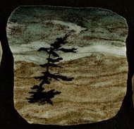 Madoc Rocks - Pine tree marble coaster