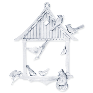 Amos Pewter Ornament - At the feeder