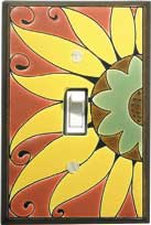 Switch plate cover - Mexican Sunflower