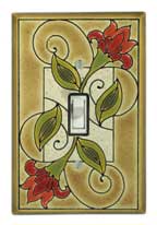 Switch plate cover - Jacobean