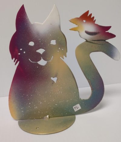 Dog Bite Steel - Cat with Bird - Image 2