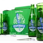 Steam whistle beer glass