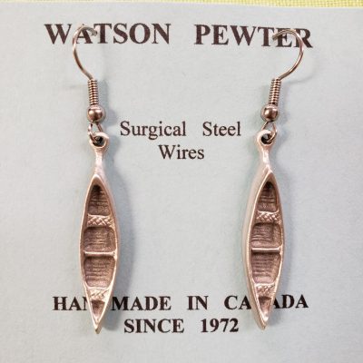 Watson Pewter - Canoe earrings
