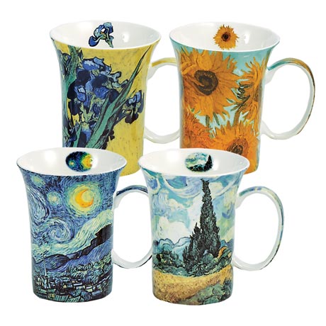 Set of 4-VanGogh Mugs