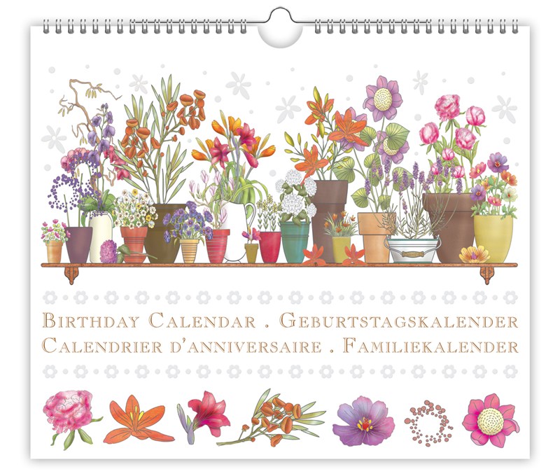 birthday calendar flowers birthday calendar