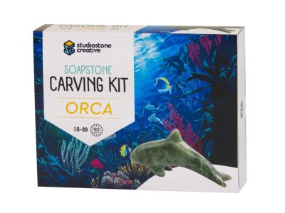 Soap stone carving kit - Orca