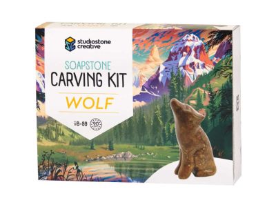 Soapstone Carving kit - Wolf