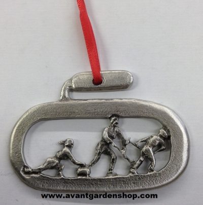 Watson Pewter - Curling stone ornament (Female)