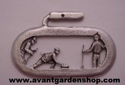 Watson Pewter - Curling stone ornament (Male)