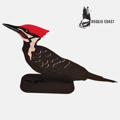 Ruggid Coast -Pileated woodpecker on stand