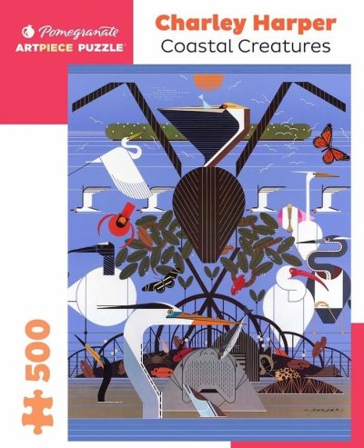 500 pc - Charley Harper - Coastal creatures