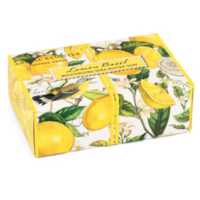 Michel Design Boxed Soap Bar - Lemon basil