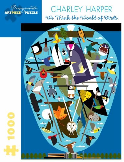 1000 pc - Charley Harper: We Think the World of Birds
