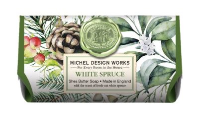 Michel Design Large Bath Soap Bar - White Spruce