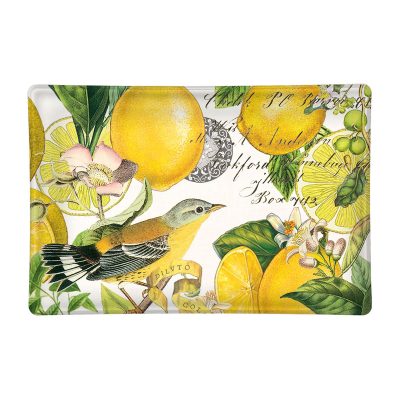 Michel Design Glass Soap Dish - Lemon Basil