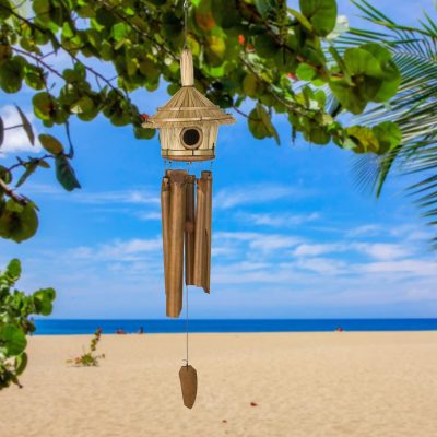 Woodstock chime Thatched roof bamboo chime