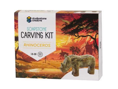 Soapstone Carving Kit - Rhinoceros