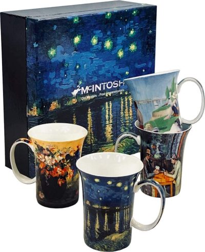 McIntosh, Post Impressionist Tea cups (Set of 4)