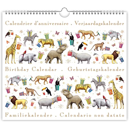 Birthday Calendar – Animals and flowers – The Avant-Garden Shop