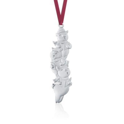 Amos Pewter Ornament - Carolling Pigs