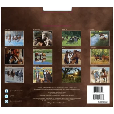 2025 Lang Calendar: Love of Horses - Image 2