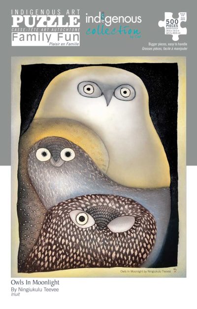 500 pc - Indigenous Collection (Owls In Moonlight)