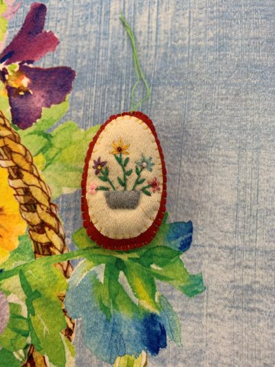 Stitch By Stitch - Red Easter Egg