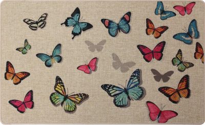Poly mat - Multi colour butterfly