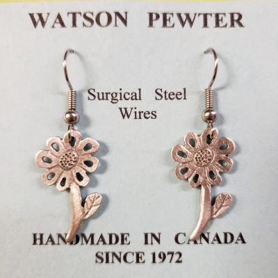 Watson Pewter - Flower earrings