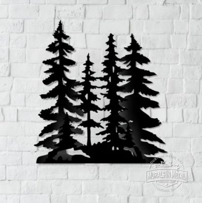 Layered Pine Trees (36" X 33")
