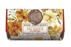 Michel Design Works Fall Leaves Flowers Large Soap