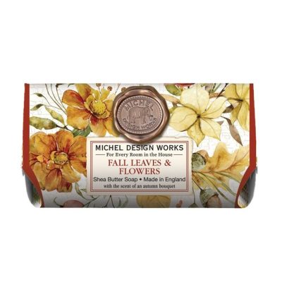 Michel Design Large Bath Soap Bar - Fall Leaves & Flowers