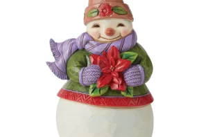 Jim Shore - Snowman with Poinsettia