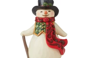Snowman With Long Red Scraf