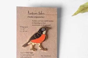 Enamel Pins By Crystal Driedger - Robin