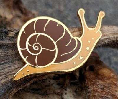 Enamel Pins By Crystal Driedger - Snail