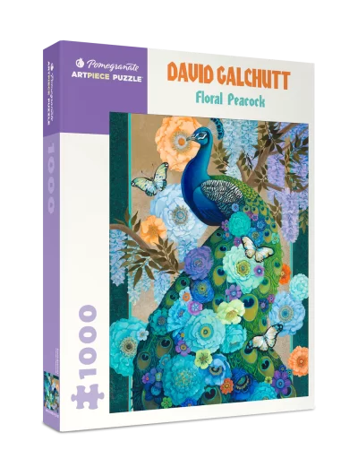 1000 pc - David Galchutt, Floral Peacock