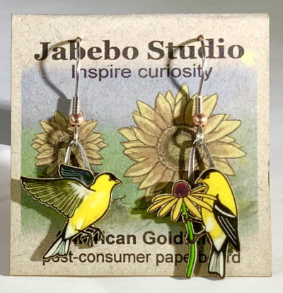 Jabebo Earrings - American Goldfinch