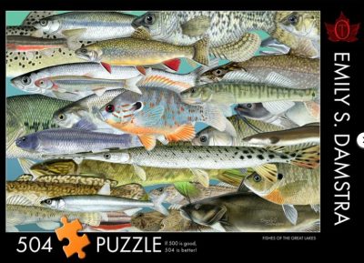 504 pc Puzzle - "Fishes of the Great Lakes"