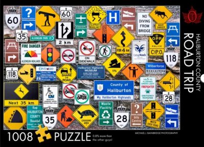 1008 pc Puzzle - Haliburton County Road Trip