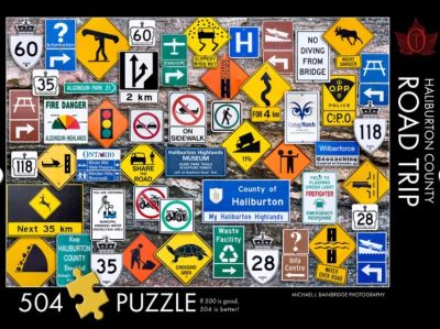 504 pc Puzzle - Haliburton County Road Trip